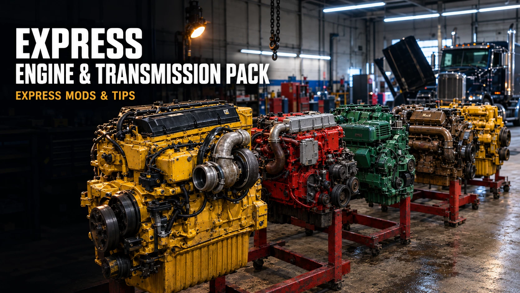 EXPRESS ENGINE PACK – CUMMINS N14, CAT C15 6NZ, MACK E9 V8, DETROIT 8V92 V1.2