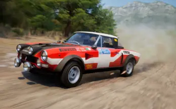 Fiat 124 Red & White Livery3
