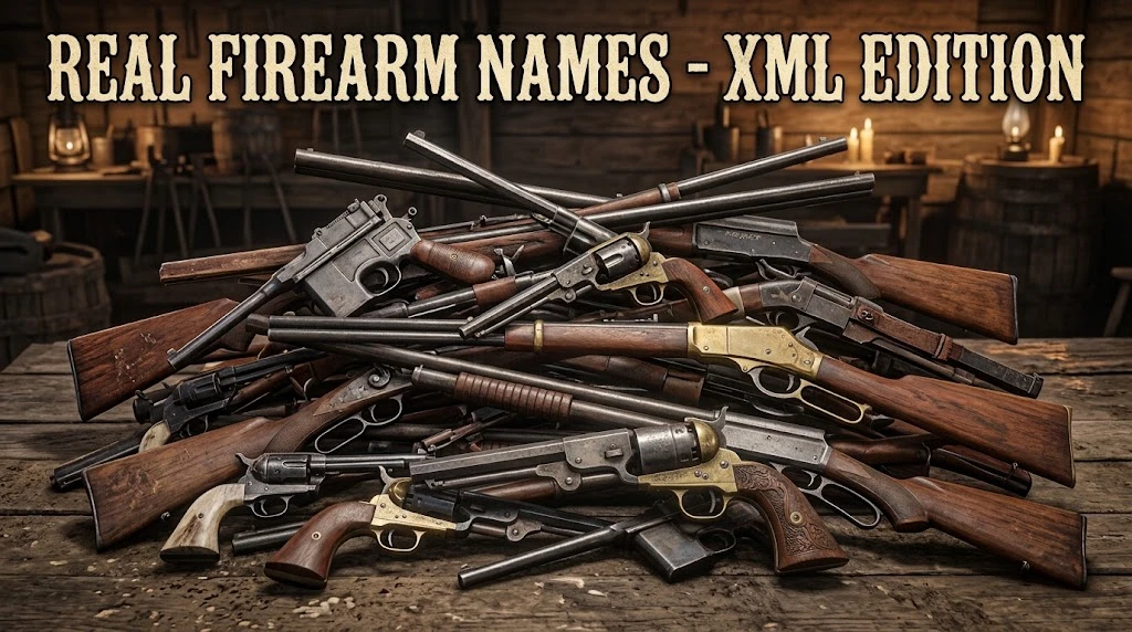 Real Firearm Names - XML Edition