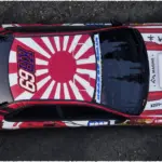 Toyota Corolla AE86 livery on the Subaru Kalle Rovanpera4