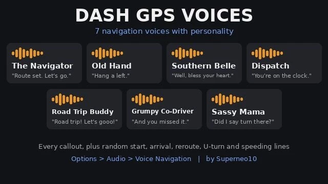 Dash GPS Voices v1.0