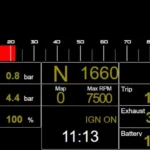 Dashboard for the VW Polo GTI R5 in Assetto Corsa Rally1