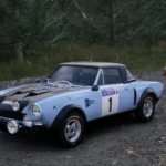 Fiat 124 Abarth White red1