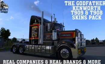The Godfather's Kenworth T909 & T908 Skins Pack v1.2