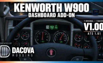 Kenworth W900 Dashboard Addon v1.0