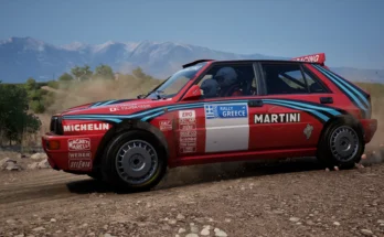 Lancia Delta HF - Martini Red Livery