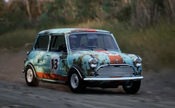 Mini Cooper Rusty Gulf Racing livery
