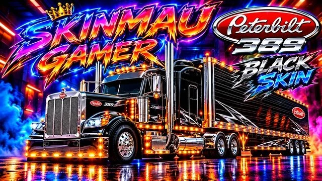 Peterbilt 389 Black Skin v1.0