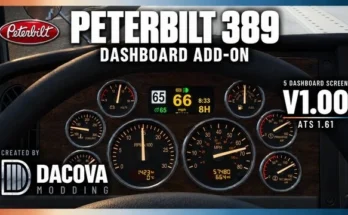 Peterbilt 389 Dashboard Addon v1.0