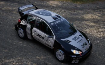 Peugeot 206 wrc - Skin Black1