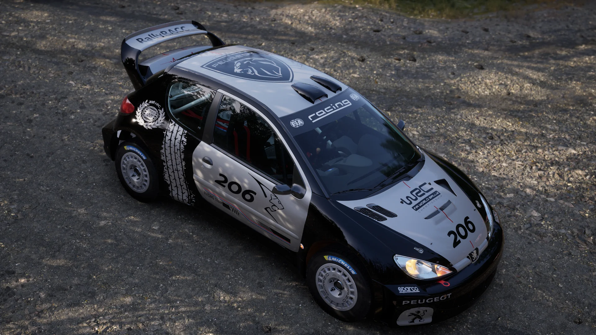 Peugeot 206 wrc - Skin Black1