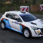 Peugeot 208 Rally4 Peugeot Sport white