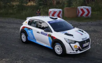 Peugeot 208 Rally4 Peugeot Sport white