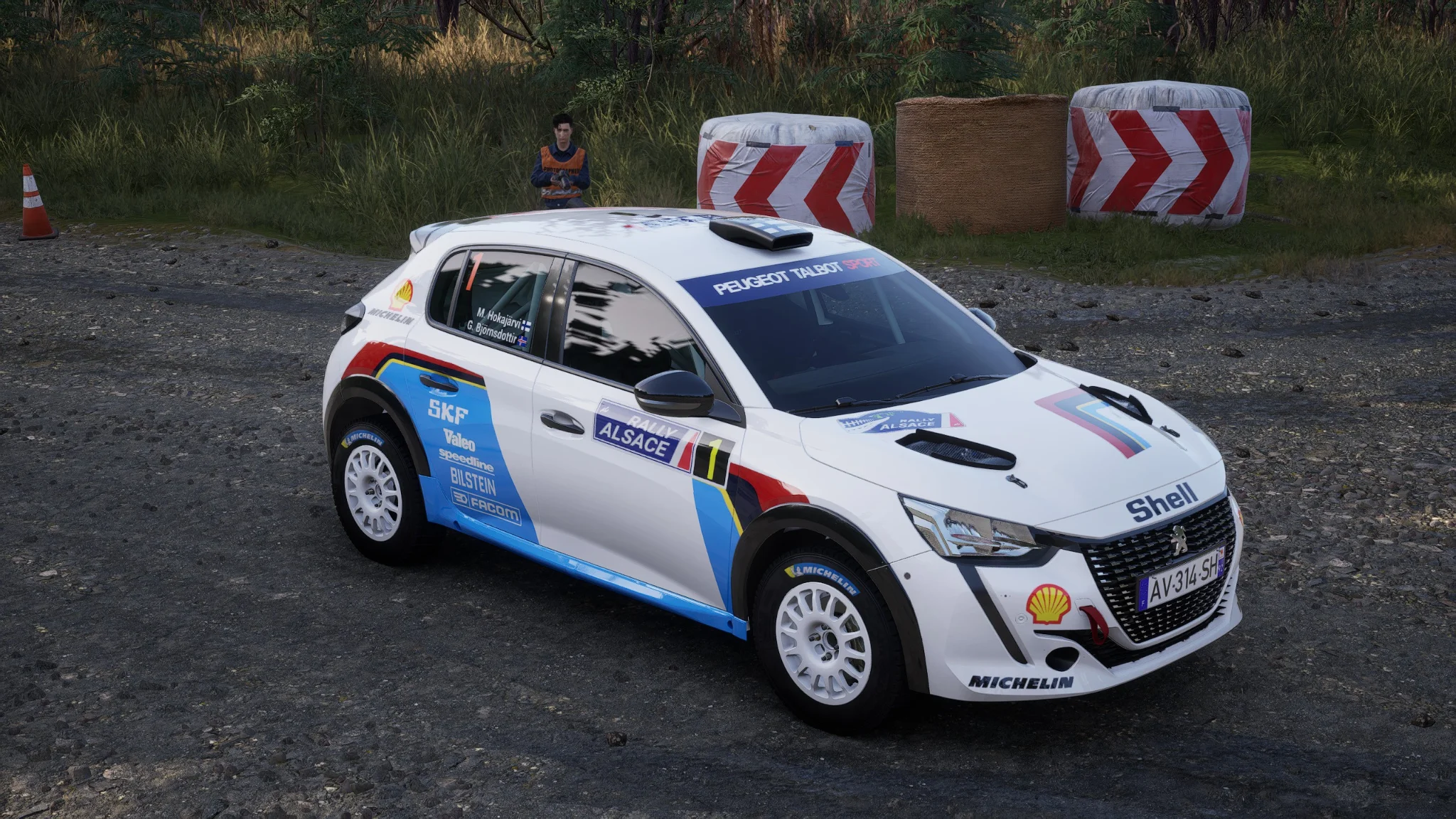 Peugeot 208 Rally4 Peugeot Sport white