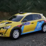 Peugeot 208 Rally4 Peugeot Sport white2