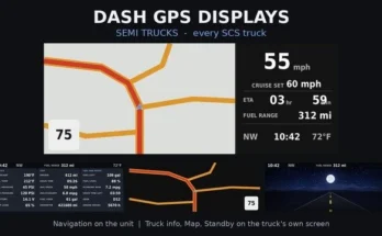 Semi Trucks Dash GPS Displays v1.02