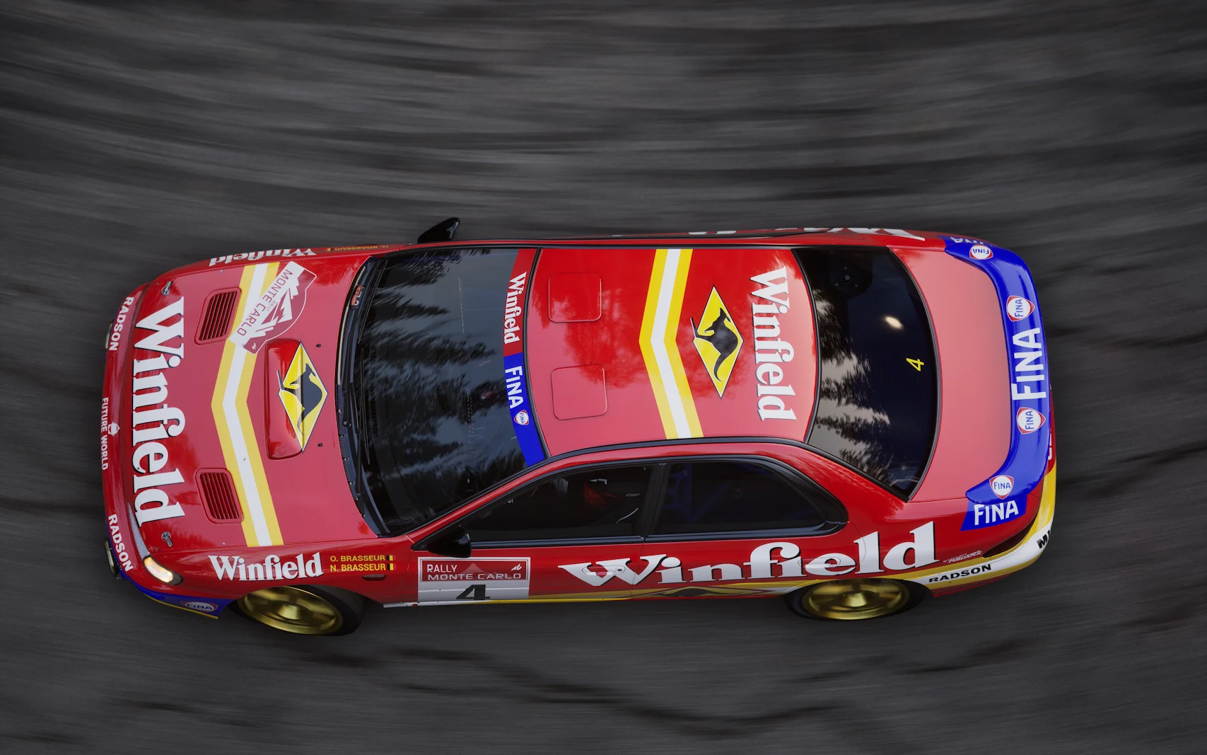 Subaru Impreza adapatation livery Winfields WRC Renaud Verreydt 19984