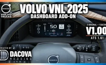 Volvo VNL 2025 Dashboard Addon v1.0