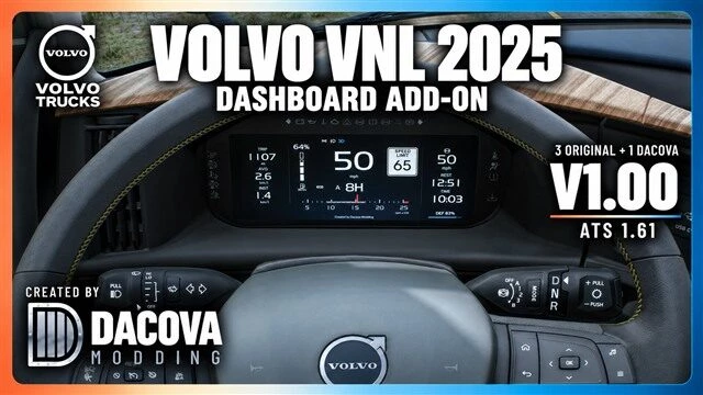 Volvo VNL 2025 Dashboard Addon v1.0